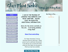 Tablet Screenshot of glassfloatjunkie.com